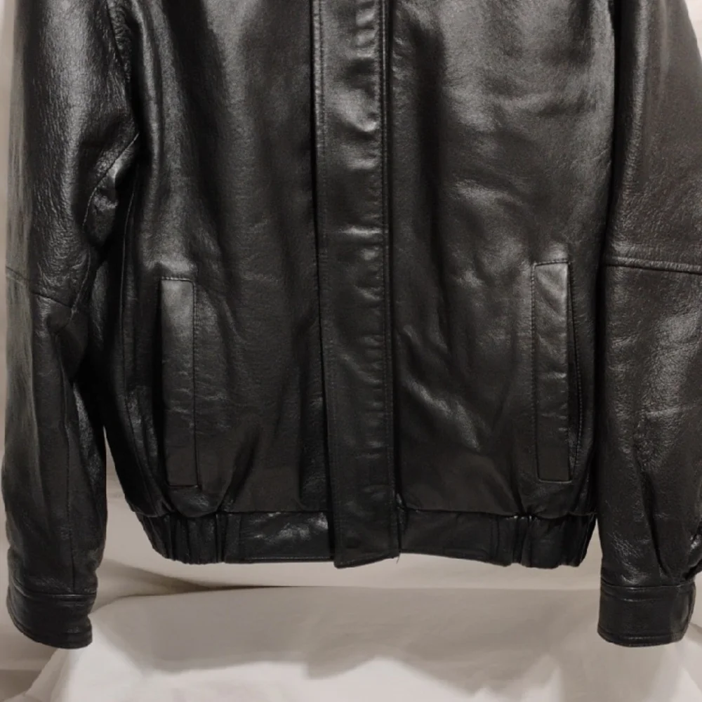 Covington Men's Black Leather Jacket Sz.S/C (X-62 CRATE) - Picture 3 of 14
